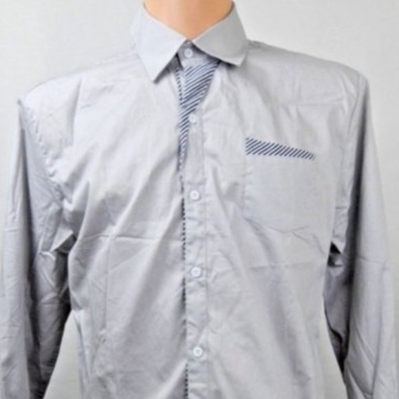 Ding Ge Fu Shi Long Sleeve Button Front Shirt NWOT - Picture 5 of 8